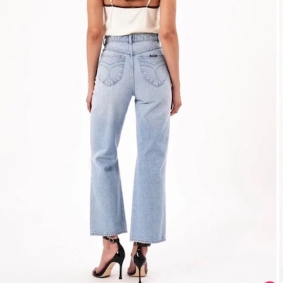 ROLLA's High Rise Straight G-day Mate Distressed Light wash Size 28 - Picture 3 of 15